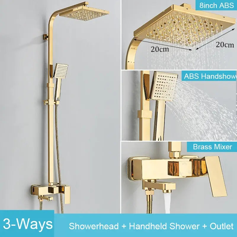 8090 Brass Shower Faucet Set