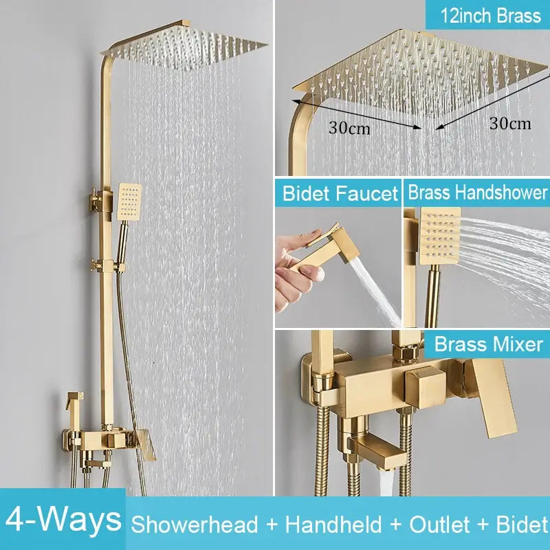 8090 Brass Shower Faucet Set